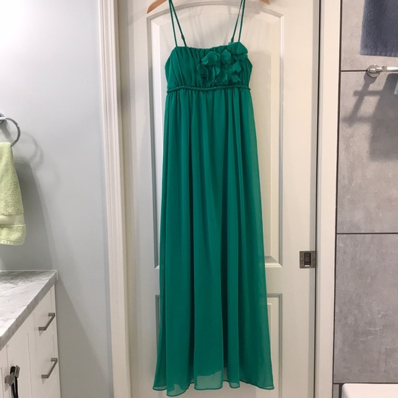 Ya Los Angeles Dresses & Skirts - ❤️Emerald green long maxi Ya L dress EUC hearts❤️
